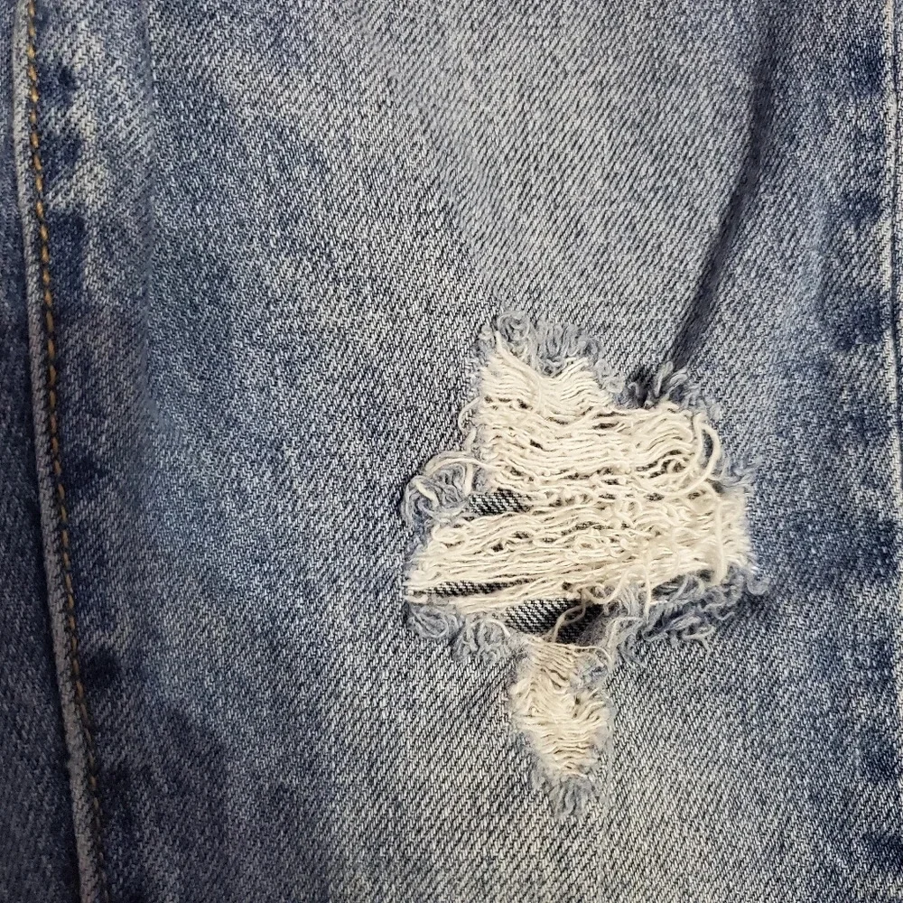 Old Navy Kids Girl's High Rise O.G. Straight Distressed Jeans 7